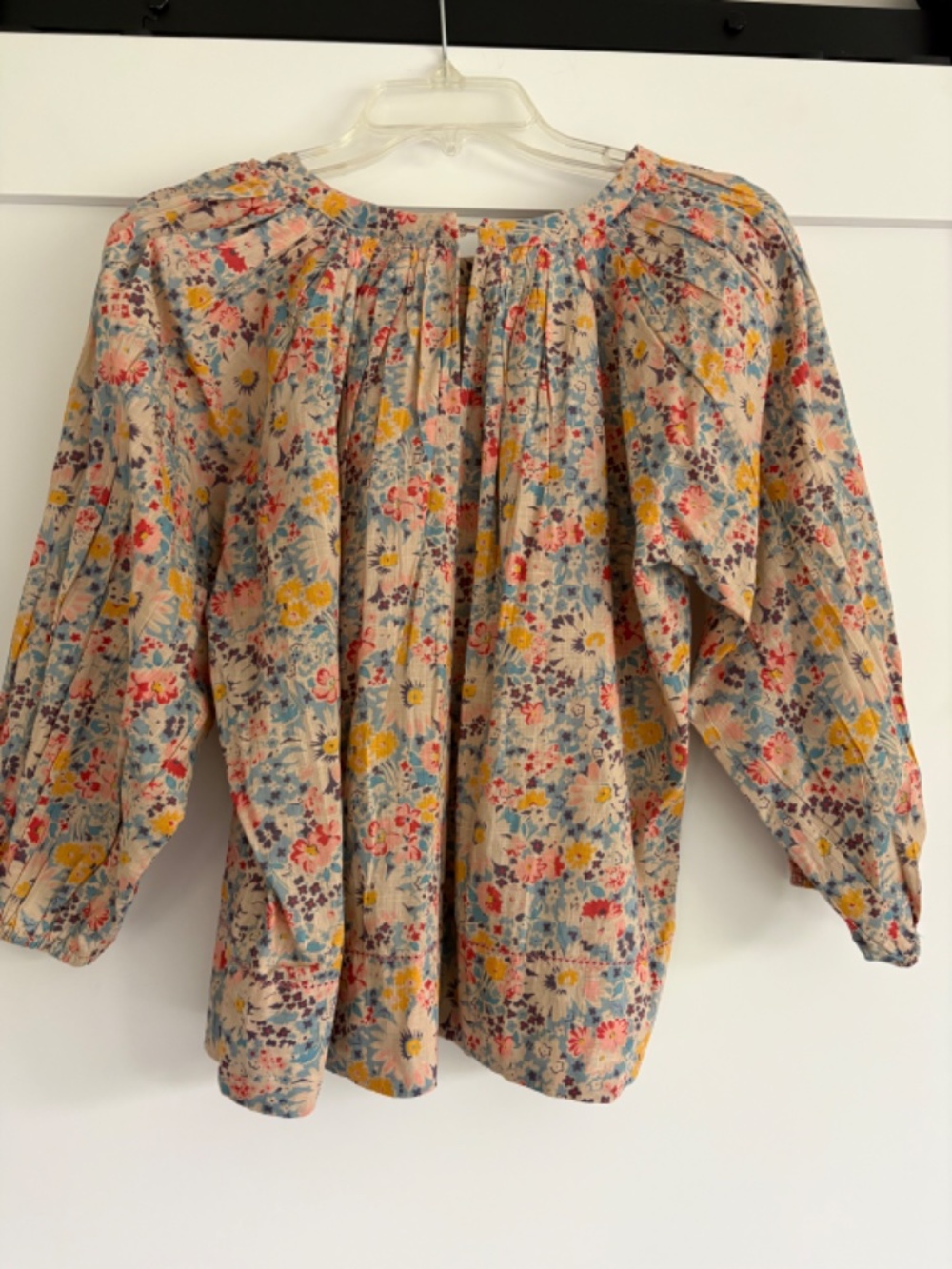 THE GREAT. PATIO FLORAL PRINT TOP; SIZE 0 - Picture 4 of 5